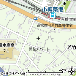 北海道小樽市若竹町12周辺の地図