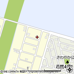 北海道石狩市花畔352-25周辺の地図