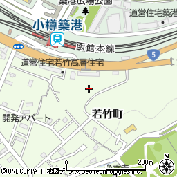 北海道小樽市若竹町14周辺の地図
