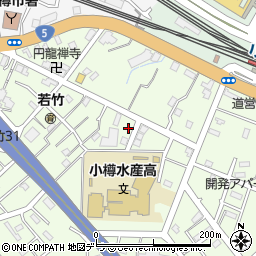 北海道小樽市若竹町6周辺の地図