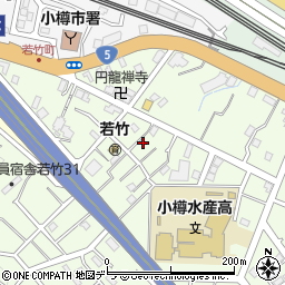 北海道小樽市若竹町4周辺の地図