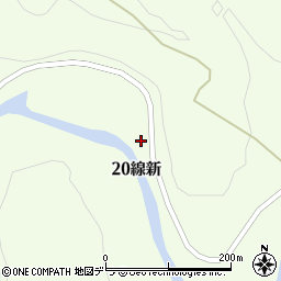 北海道釧路市阿寒町布伏内２０線新周辺の地図