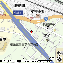 北海道小樽市若竹町1周辺の地図