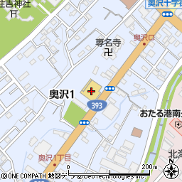 トヨタカローラ札幌　ジョイック小樽周辺の地図