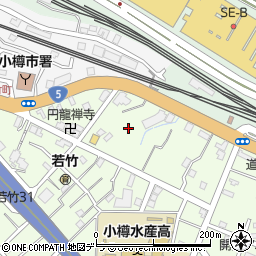 北海道小樽市若竹町3周辺の地図