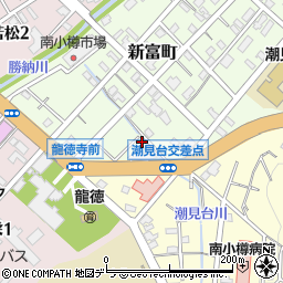 北海道小樽市新富町15-4周辺の地図