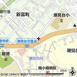 北海道小樽市新富町9-24周辺の地図