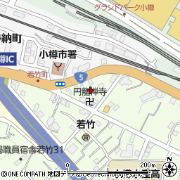 北海道小樽市若竹町2周辺の地図