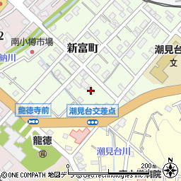 北海道小樽市新富町10-6周辺の地図
