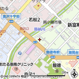 北海道小樽市新富町13-12周辺の地図