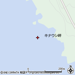 キナウシ岬周辺の地図