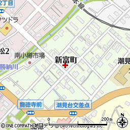 北海道小樽市新富町3-8周辺の地図