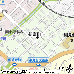 北海道小樽市新富町3-6周辺の地図