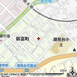 北海道小樽市新富町6-11周辺の地図