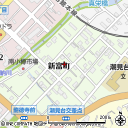 北海道小樽市新富町3-5周辺の地図