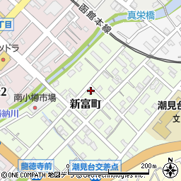 北海道小樽市新富町3-1周辺の地図
