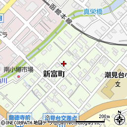 北海道小樽市新富町4-12周辺の地図