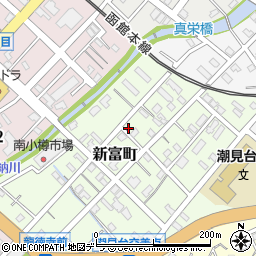 北海道小樽市新富町4-14周辺の地図