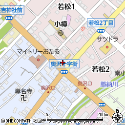 小樽警察署若松交番周辺の地図