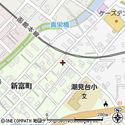 北海道小樽市新富町6-21周辺の地図