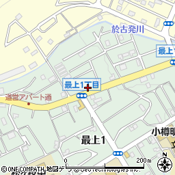 小樽最上郵便局 ＡＴＭ周辺の地図