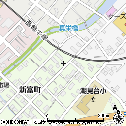 北海道小樽市新富町4-3周辺の地図