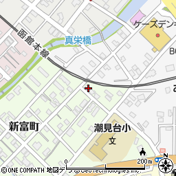 北海道小樽市新富町5-12周辺の地図