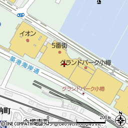 ウィングベイ小樽　アウトレットタウンモール（ＷＡＬＬ）１Ｆ台風厨房周辺の地図