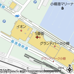 台風厨房 小樽店周辺の地図