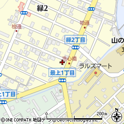 セブンイレブン小樽緑店周辺の地図