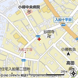 タイムズ小樽入船駐車場周辺の地図