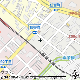 北海道小樽市信香町10-7周辺の地図