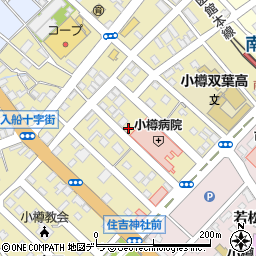 北海道小樽市住ノ江1丁目6-25周辺の地図