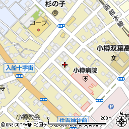 北海道小樽市住ノ江1丁目6-27周辺の地図