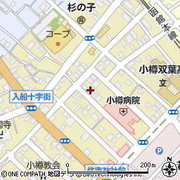 北海道小樽市住ノ江1丁目6-28周辺の地図