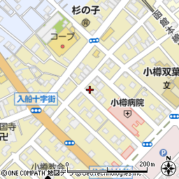 北海道小樽市住ノ江1丁目6-29周辺の地図