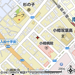 北海道小樽市住ノ江1丁目6-3周辺の地図