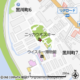 ニッカウヰスキー北海道工場余市蒸溜所周辺の地図