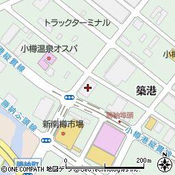 ほくやく小樽支店周辺の地図