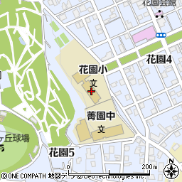 小樽市立花園小学校周辺の地図