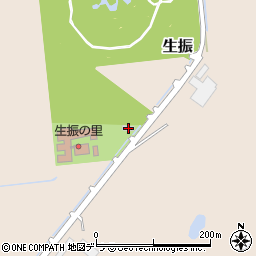 北海道石狩市生振167-8周辺の地図