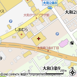 ヤマダデンキヤマダアウトレット岩見沢店周辺の地図