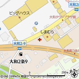 セブンイレブン岩見沢大和２条店周辺の地図
