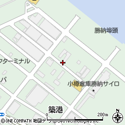 北海道小樽市築港周辺の地図