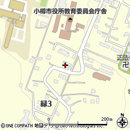 北海道小樽商業高等学校職員住宅周辺の地図