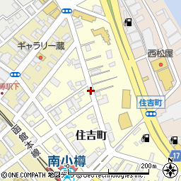〒047-0015 北海道小樽市住吉町の地図