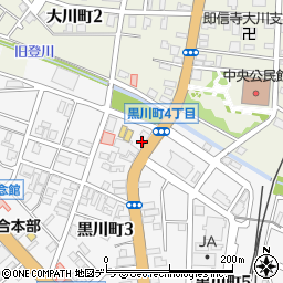 ラルズマート黒川店駐車場周辺の地図