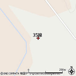 北海道釧路市阿寒町仁々志別３５線周辺の地図