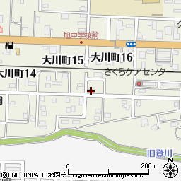 余市大川郵便局周辺の地図