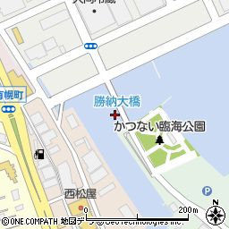 勝納大橋周辺の地図